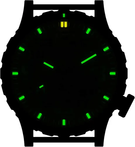 Vista 9 de HAZARD 4 Heavy Water Diver(TM) Titanium Tritium Dive-Watch (R) BLK PVD, Earth DialBLK Graphics - GGYG