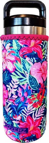 Vista 96 de Funda de neopreno para botella de agua Koverz, funda de neopreno, se ajusta a botellas de agua de 24-30 oz, lavable y reutilizable, tamaño grande
