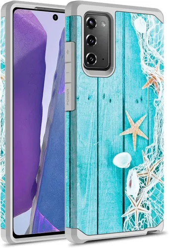 Vista 8 de Rosebono - Funda compatible con Samsung Galaxy Note 20 Ultra, delgada, híbrida, cubierta dura gráfica, a la moda, linda funda de silicona colorida
