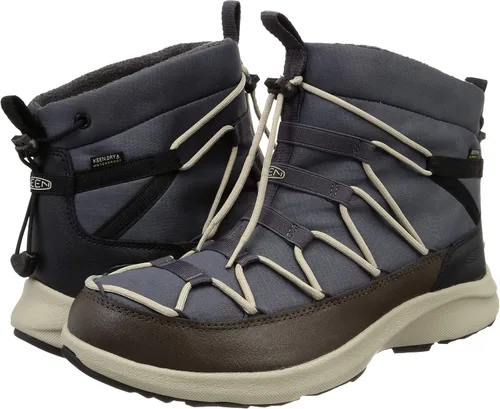 Vista 8 de KEEN Botas Chukka impermeables de invierno Uneek SNK para hombre, Negro (triple black)Negro
