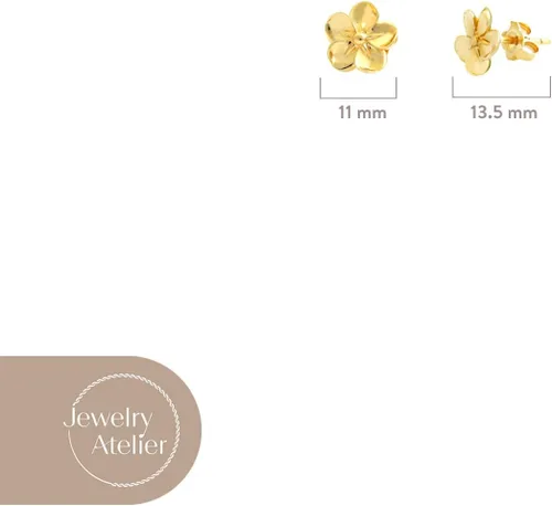 Vista 4 de Jewelry Atelier Colección de aretes colgantes rellenos de oro Aretes elegantes rellenos de oro amarillo sólido de 14 quilates para mujer