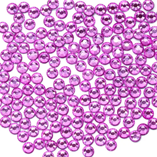 Vista 7 de Briskbloom - 2880 diamantes de imitación termoadhesivos SS6 de 0.079 pulgadas, cristales termoadhesivos con parte trasera plana para manualidades