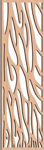 Vista 158 de 9 3/8"W x 24 3/8"H x 1/4"T Bristol Decorativos Paneles de Pared de Madera Calado, Cereza