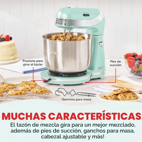 Vista 6 de Batidora de uso diario Dash DCSM250RD, Azul pálido Aguamarina