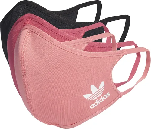 Vista 4 de Adidas Originals - Fundas faciales estándar, paquete de 3 Negro