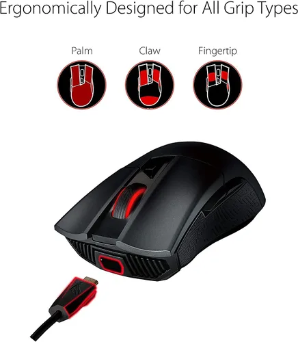 Vista 8 de ASUS ROG Gladius II - Mouse inalámbrico