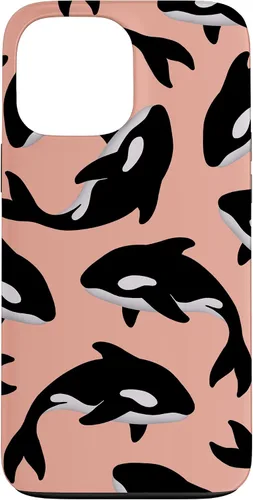 Vista 24 de Orca Whale Ocean Pattern - Carcasa para iPhone 17