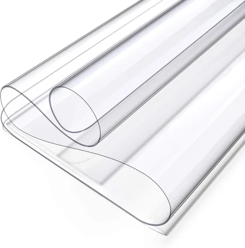 Vista 10 de Oterri Almohadilla de Escritorio Transparente, 12''x12'' Resistente al Calor Impermeable PVC Borde Redondo Alfombrilla Protectora de Escritorio
