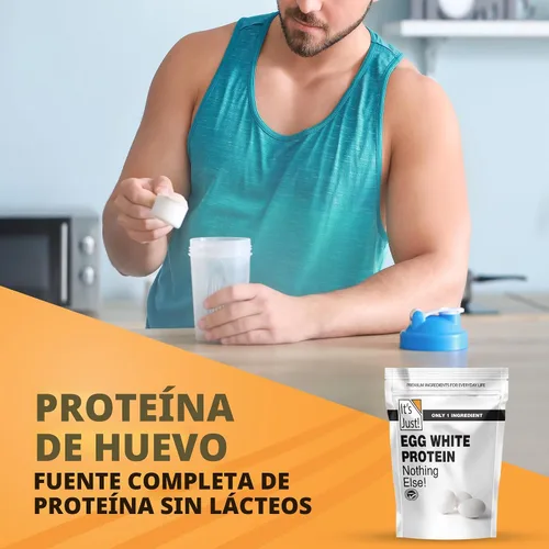 Vista 5 de It's Just! - Polvo de proteína de clara de huevo, proteína de claras de huevo secas, ingrediente para merengue, sin OGM, granjas de EE.UU.