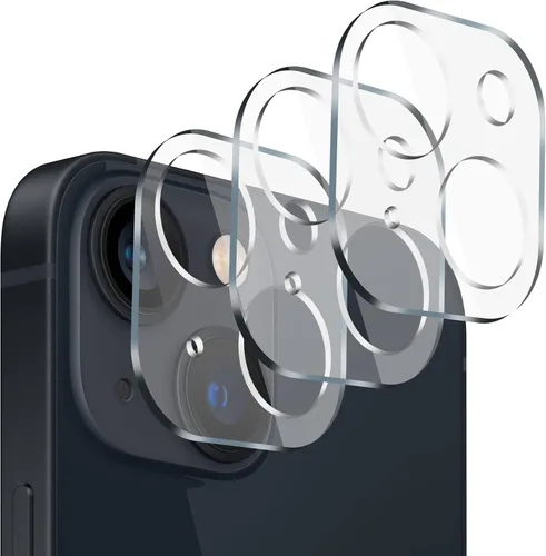 Vista 10 de Protector de lente de cámara (paquete de 3) compatible con iPhone 12 Pro Max, protector de lente de cámara, transparente, HD, antiarañazos