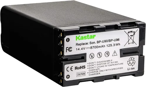 Vista 2 de Kastar 2 baterías BP-U90 + cargador de repuesto para Sony PXW-FS5M2 PXW-FS7M2K PXW-FX6 PXW-FX9K PXW-X160 PXW-X180 PXW-X200 PXW-Z450 PXW-Z190