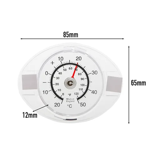 Vista 3 de Termómetro de ventana exterior: lee la temperatura exterior desde interiores con este termómetro de ventana adhesivo