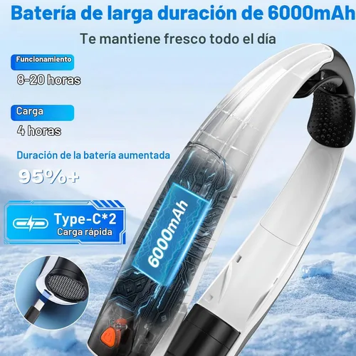 Vista 9 de Max 21 mph Ventilador de cuello de flujo de aire de enfriamiento muy Negro
