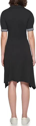 Vista 4 de Karl Lagerfeld Paris Vestido largo con camiseta de algodón de gran tamaño para mujer