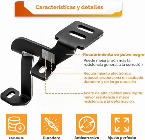 Vista 2 de WeiSen Soportes de luces auxiliares compatibles con F150 Raptor 3rd 2021-2024 Soporte de montaje de luz de bisagra de capó