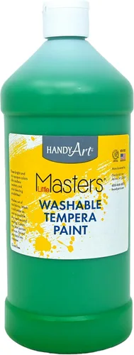 Vista 24 de Handy Art Little Masters - Pintura lavable, 16 onzas, color negro Bright & Mixable, High Opacity, Washable Colors for Classroom, Students, Kids