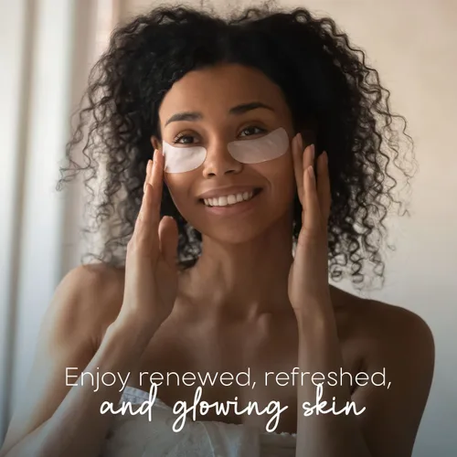 Vista 2 de Skin Aesthetics Parches hialurónicos y de colágeno para debajo de los ojos, reduce la hinchazón, las bolsas y las arrugas, ultra hidratantes