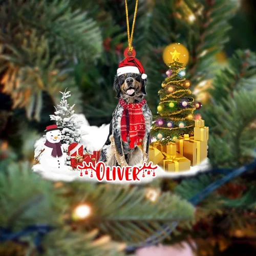 Vista 168 de NAZENTI Adorno personalizado de gato abisinio con árbol de pino, adorno de Navidad personalizado para perros amantes de las mascotas, colgante