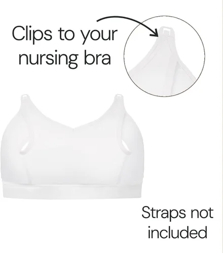 Vista 2 de Basics by Bravado Brasier de bombeo manos libres, cómodo, clip and go, accesorio de brasier de lactancia, XS-XXL