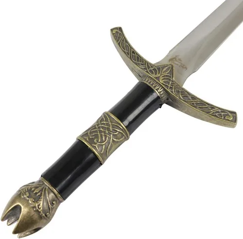 Vista 4 de Cuchillo de daga romana de espada corta medieval medieval de 12 pulgadas con vaina