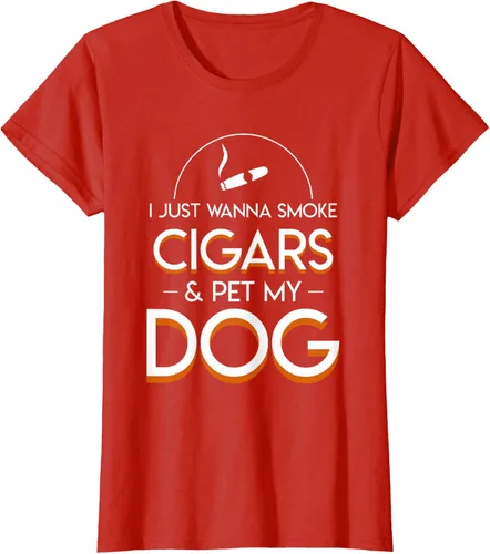 Vista 57 de Solo quiero fumar cigarros y mascotas a los amantes de los perros de mi perro, Negro, S