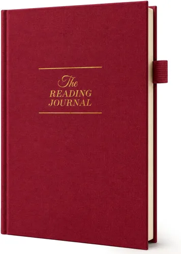 Vista 9 de JXSELECT Diario de Lectura Elegante - Registro de 60 Reseñas de Libros con Soporte para Bolígrafo y Bolsillo Trasero - Rastrea tu Progreso