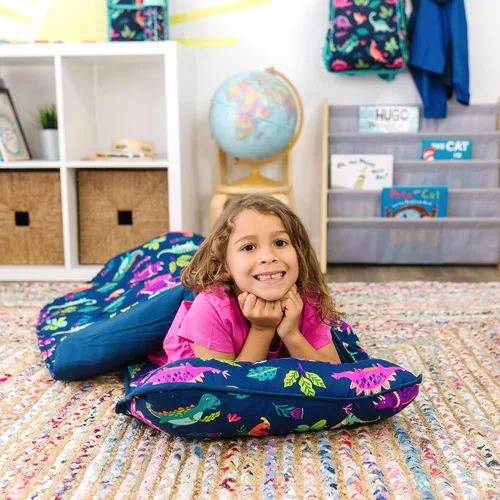 Vista 2 de Wildkin Tapete infantil de microfibra para siesta con almohada para niños y niñas, tapete suave y acogedor para guardería, preescolar, jardín
