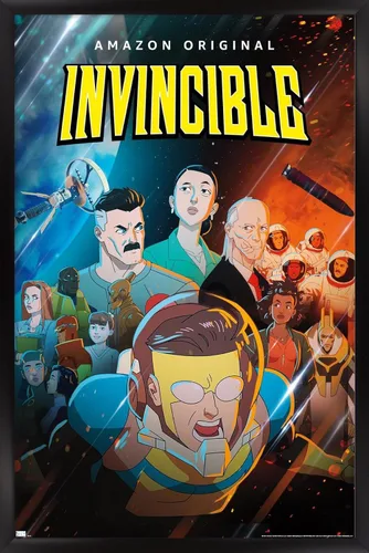 Vista 8 de Trends International Invincible - Póster de pared de una hoja, 14.72 x 22.37 pulgadas, versión enmarcada de madera de granero
