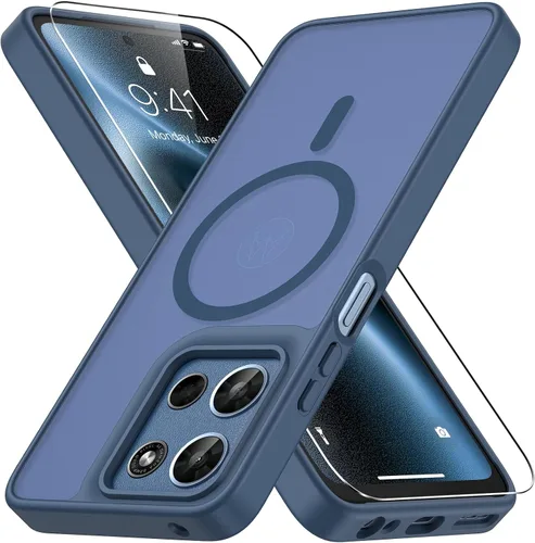 Vista 94 de Vansdon Funda para Samsung Galaxy S24 Plus, S25 Plus, S26 Plus, azul marino