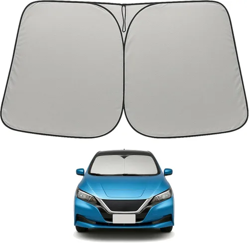 Vista 85 de Proadsy Parasol para parabrisas Rivian R1S 2022-2025 2026 de 4 capas plegable, protector de parasol frontal que bloquea los rayos UV, mantiene