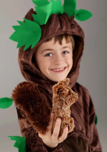 Vista 3 de Disfraz de Árbol Pequeño para Niños Multicolor