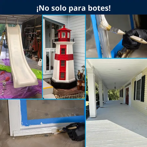 Vista 8 de TotalBoat Marine Topside - Imprimación de pintura para barco para fibra de vidrio y madera (gris, cuarto de galón)