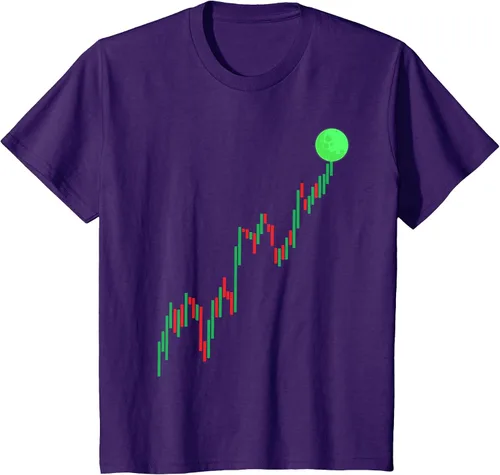 Vista 5 de Cute Stock Trading Design for Men Women Stock Market Trader T-Shirt Asphalt Grey