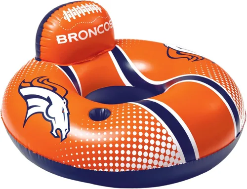 Vista 9 de BigMouth 42” Inflatable Pool Floats Officially Licensed NFL Fan Gear Merchandise Back Support Inner Tube for Adults and Teens