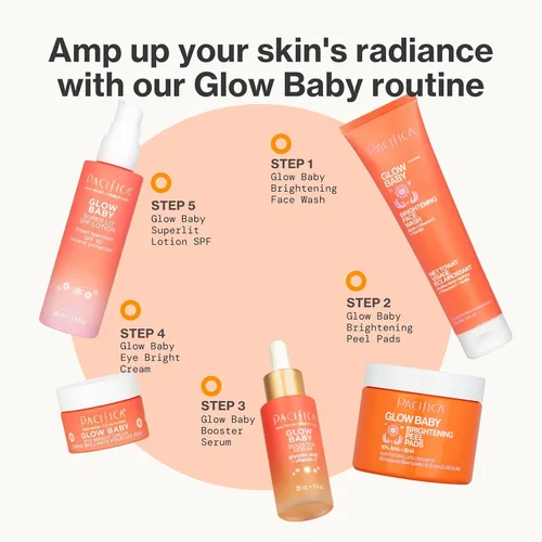Vista 17 de Pacifica Beauty, Glow Baby - Almohadillas exfoliantes para bebés, 10% AHA y BHA, 60 unidades, ilumina y exfolia, para todo tipo de piel, sin