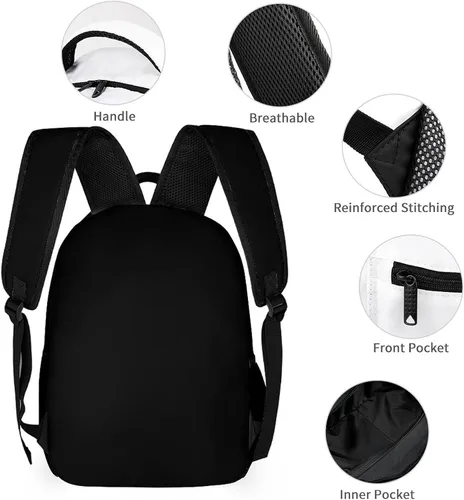 Vista 5 de Fiokroo Controlador de videojuegos con fondo negro, mochila escolar para estudiantes, adolescentes, hombres, mujeres, gadgets de juegos, mochilas
