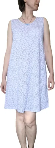 Vista 7 de Happy People Los camisones de punto 100% algodón más cómodos para mujer, talla grande, 5X, sin mangas Acianos