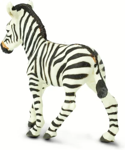 Vista 4 de Safari Ltd. Figura de potro de cebra, figura realista de 3.5 pulgadas, juguete educativo para niños, niñas y niños a partir de 3 años