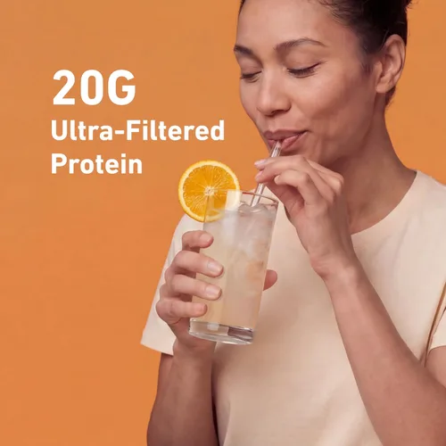Vista 4 de Isopure - polvo de proteína de suero de leche con sabor a fruta ligera refrescante