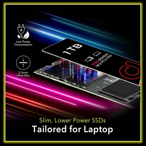 Vista 5 de Addlink G55 1TB PCIe 5.0 Gen5 NVMe M.2 SSD - Hasta 10,200 MB/s - Actualización de juegos de PC, fotografía, edición y diseño de video - Unidad