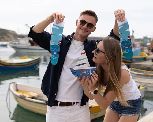 Vista 7 de Rainbow Socks Calcetines novedosos para hombre y mujer - Calcetines marinos - 3 pares