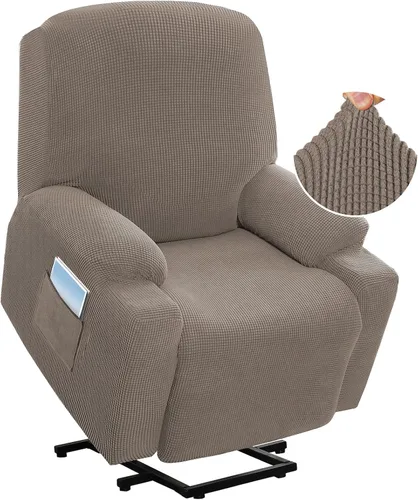 Vista 23 de H.VERSAILTEX - Funda elástica para sofá reclinable, funda para silla reclinable eléctrica de elevación de potencia, funda para silla reclinable