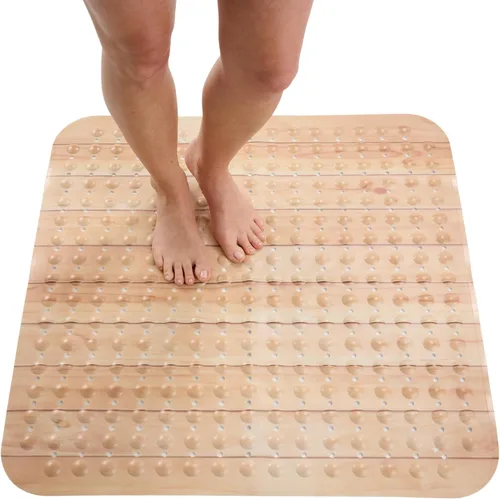 Vista 11 de ENKOSI Tapete de ducha extra grande antideslizante – 47 x 32 pulgadas – Tapete de ducha de baño XL – Tapetes de ducha grandes para suelos de ducha