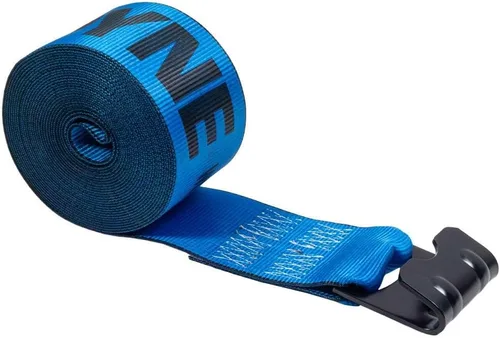 Vista 16 de Mytee Products Kinedyne Correas de Cabrestante 4" x 30' Azul Resistentes para Sujeción con Ganchos Planos WLL# 5400 lbs Control de Carga de 4