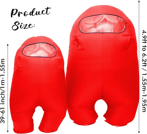 Vista 4 de FANFX Inflatable Astronaut space Costume Inflatable costume Full Body Suit Halloween Cosplay Costumes