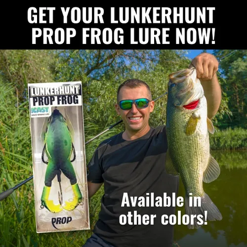 Vista 9 de LUNKERHUNT - Cebo de rana para pesca de lubina Rana de cuerpo suave y hueco sin enganches para pesca de lubina y trucha Señuelo de rana realista