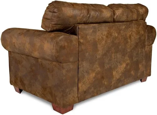 Vista 4 de American Furniture Classics Sofá biplaza de microfibra Buckskin en marrón