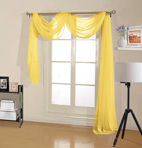 Vista 13 de Decotex - Bufanda de gasa transparente de calidad premium para diseños de hogar y eventos