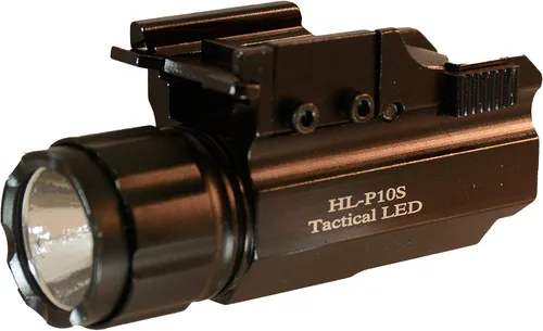 Vista 6 de Linterna estroboscópica LED Aimkon HiLight P10S de 500 lumen para pistolas, con carril de liberación rápida para marcas Glock , Sig Sauer, Smith &