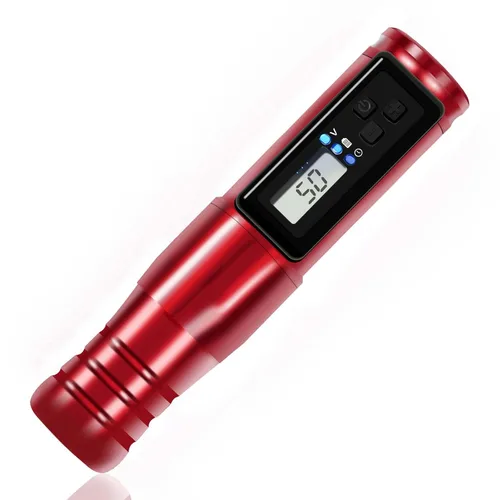 Vista 8 de Dragoart Archer Pistola de tatuaje inalámbrica Máquina de tatuaje inalámbrica 1,500 mAh, motor sin núcleo, pantalla LCD, profundidad de aguja de 0 a